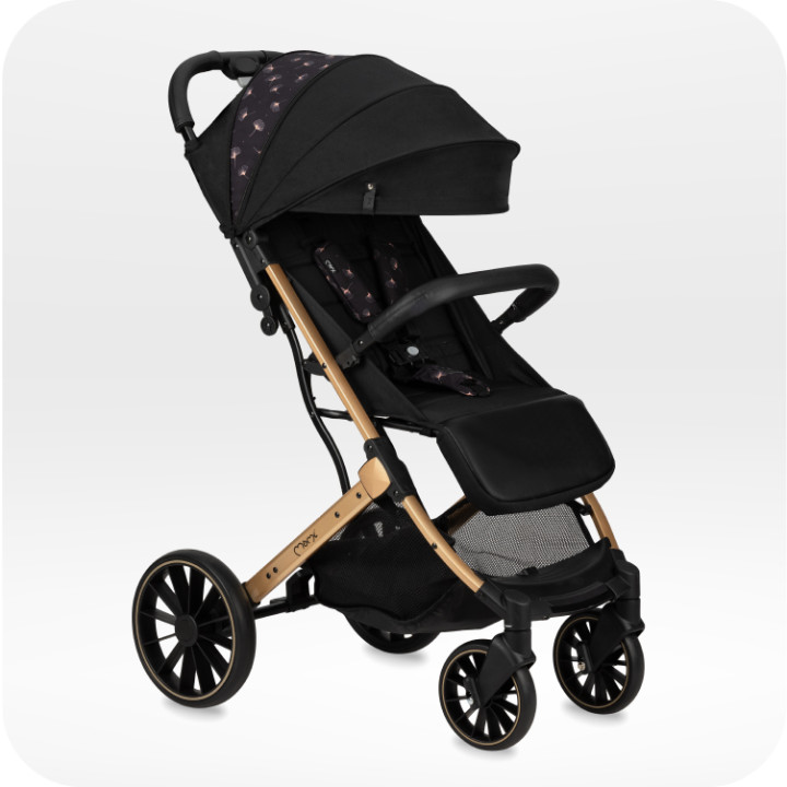 Wózek spacerowy MoMi ESTELLE PLUS LIGHT CZARNY