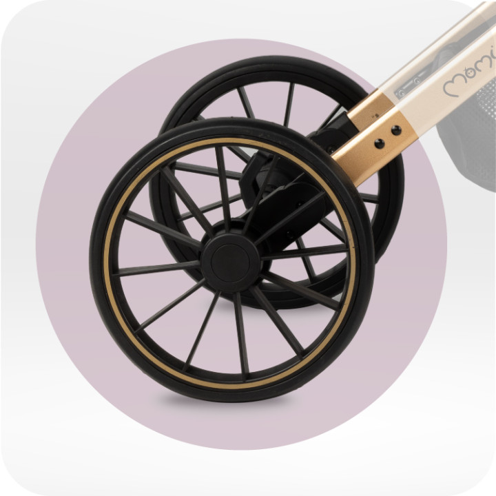 Wózek spacerowy MoMi ESTELLE PLUS LIGHT CZARNY