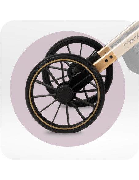 Wózek spacerowy MoMi ESTELLE PLUS LIGHT CZARNY