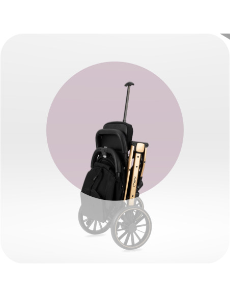Wózek spacerowy MoMi ESTELLE PLUS LIGHT CZARNY