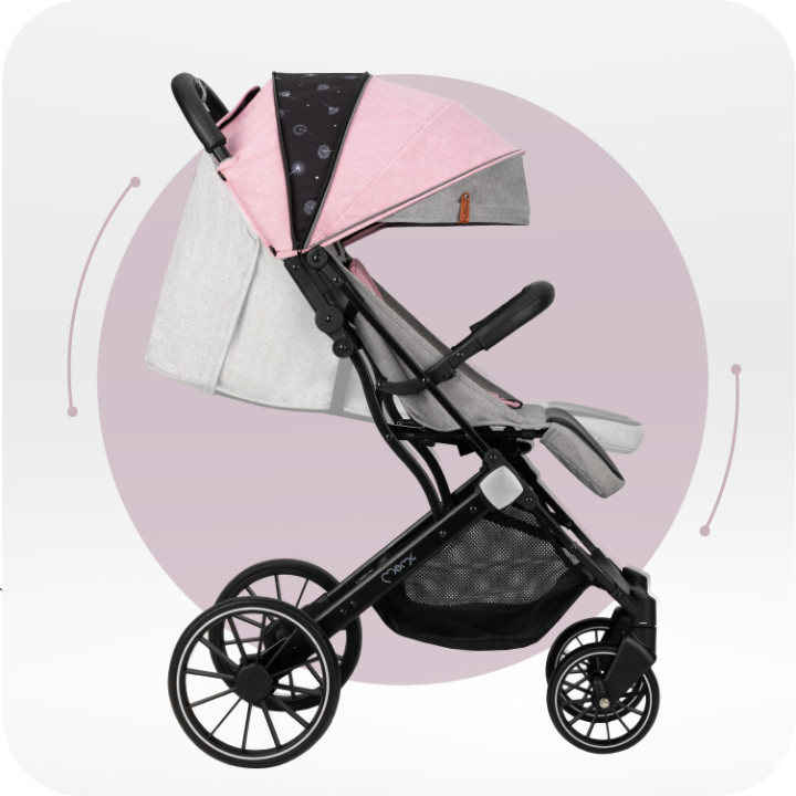 MoMi ESTELLE LIGHT PLUS stroller PINK