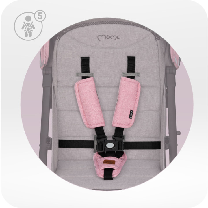 MoMi ESTELLE LIGHT PLUS stroller PINK