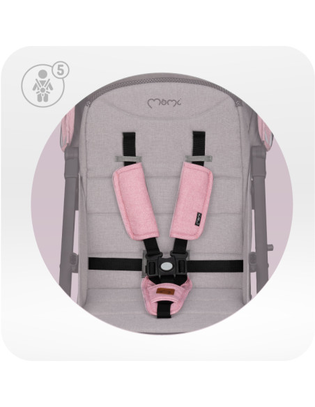 MoMi ESTELLE LIGHT PLUS stroller PINK