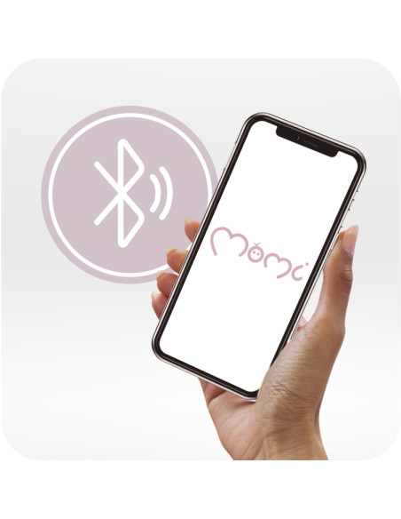 MoMi KENANI bujaczek elektryczny z modułem Bluetooth CIEMNO-SZARY