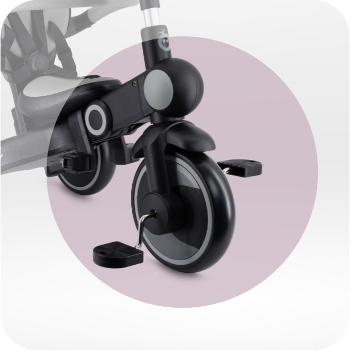 MoMi SOLIVIA Kinderdreirad 4in1 GRAU