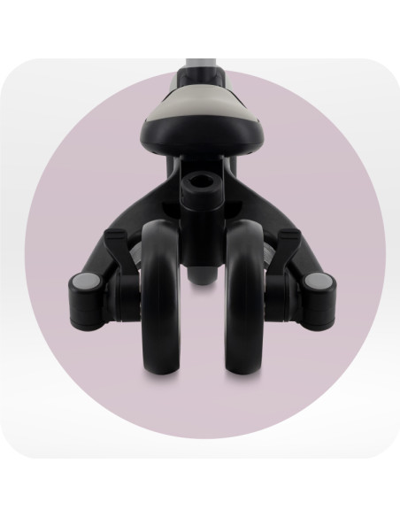 MoMi SOLIVIA  rowerek trójkołowy 4w1 SZARY