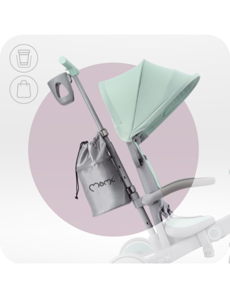 MoMi SOLIVIA Kinderdreirad 4in1 GRÜN