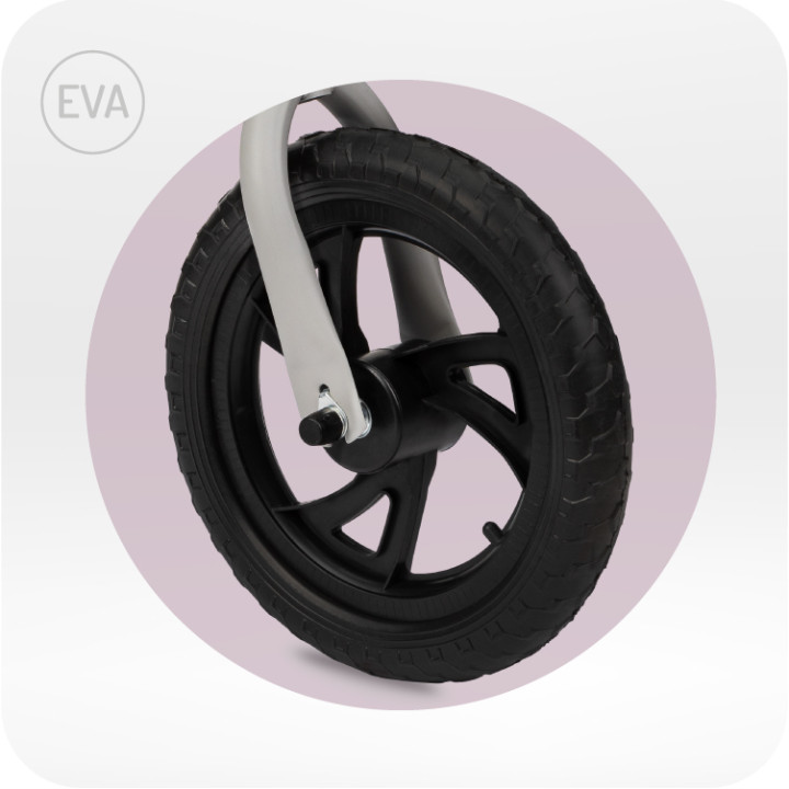 MoMi BREKI rowerek biegowy SZARY