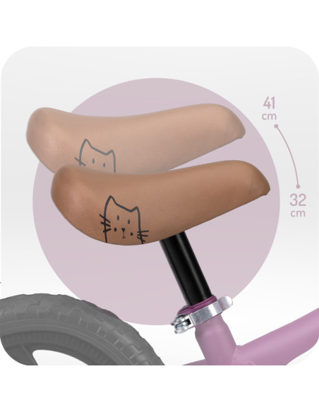 MoMi BREKI rowerek biegowy FIOLETOWY