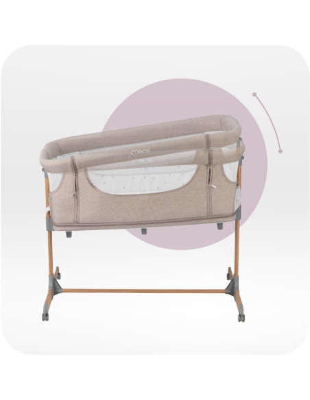 MoMi SMART BED łóżeczko dostawne 4w1 BEŻOWE