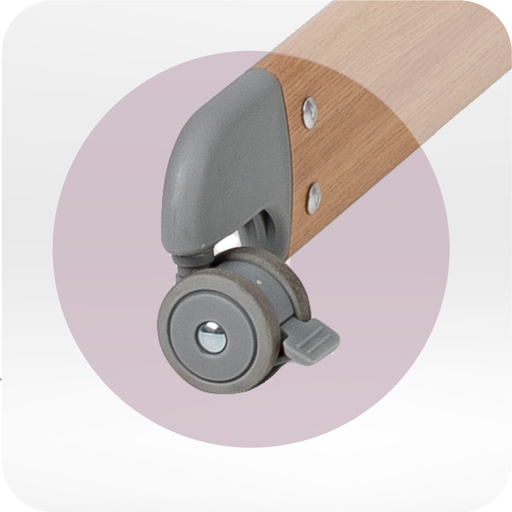 MoMi SMART BED łóżeczko dostawne 4w1 BEŻOWE