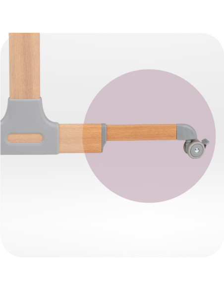 MoMi SMART BED łóżeczko dostawne 4w1 BEŻOWE