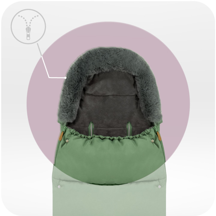 MoMi Footmuff 2in1 GREEN