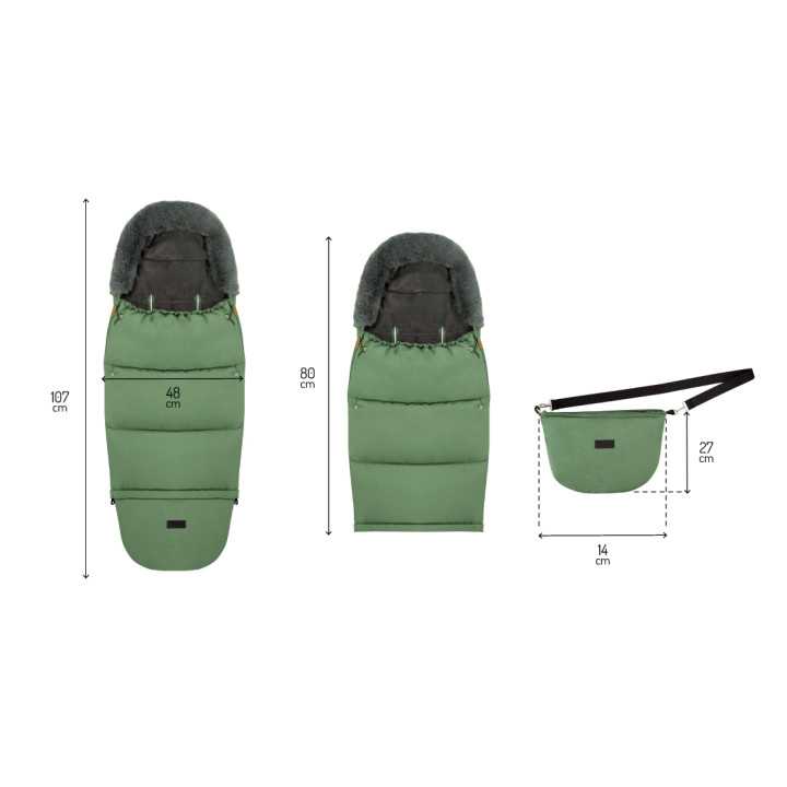 MoMi Footmuff 2in1 GREEN