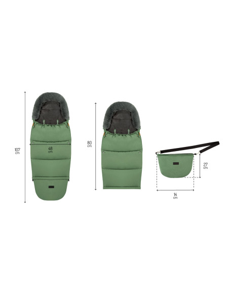 MoMi Footmuff 2in1 GREEN