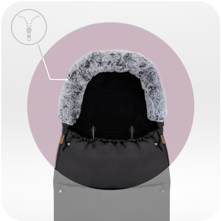 Schlafsack MoMi 2-in-1 SHWARTZ