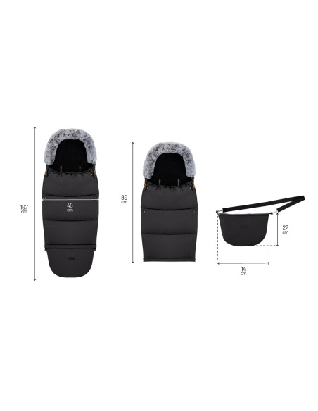 Schlafsack MoMi 2-in-1 SHWARTZ