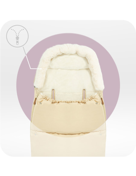 MoMi Footmuff 2in1  BEIGE