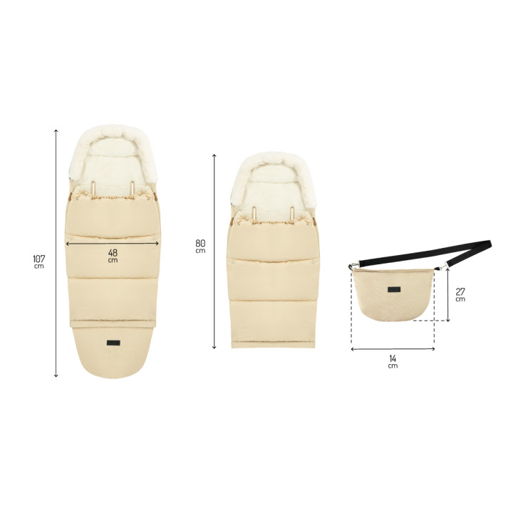 MoMi Footmuff 2in1  BEIGE