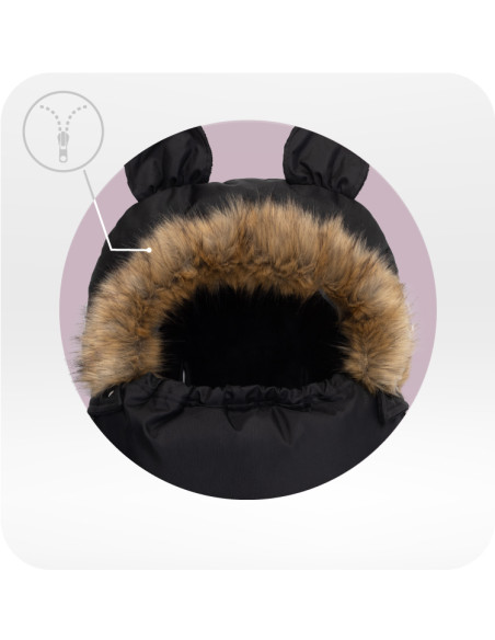 MoMi  COZY śpiworek do wózka CZARNY