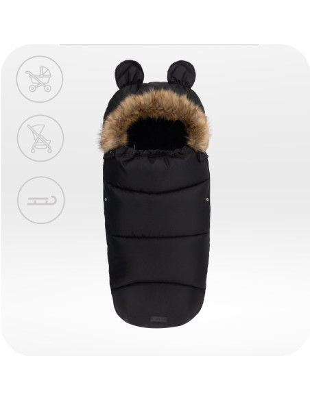 MoMi  COZY śpiworek do wózka CZARNY